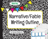 Digital Narrative Writing Outline Template Digital Worksheet