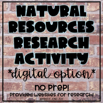 Preview of Digital Natural Resources Research Activity
