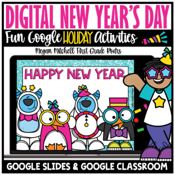 Preview of Digital New Year Day Activities Distance Learning Google