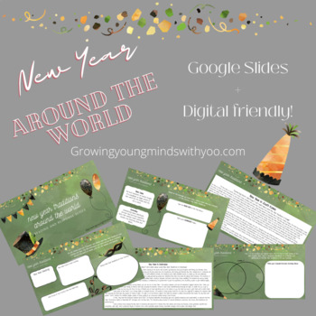 Preview of Digital New Year Traditions Around the World Google Slides