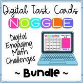 Digital Noggle Task Cards ~ Bundle ~ Math Enrichment Challenges