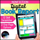 Digital Nonfiction Book Report Templates, Google Slides Re