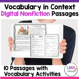 Digital Nonfiction Context Clues Reading Passages & Activi
