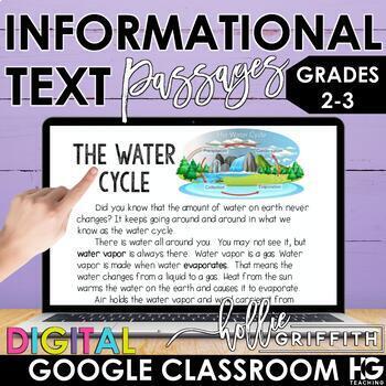 Preview of Digital Nonfiction Reading Passages for Google Classroom | Distance Learning
