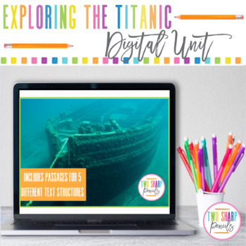 Preview of Digital Nonfiction Text Structures Titanic Reading Unit | Video Instruction