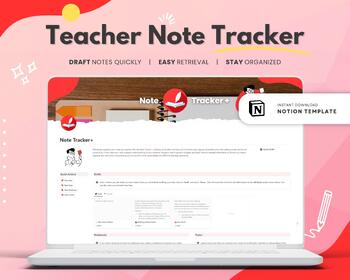 Preview of Digital Note Tracker | Notion Template