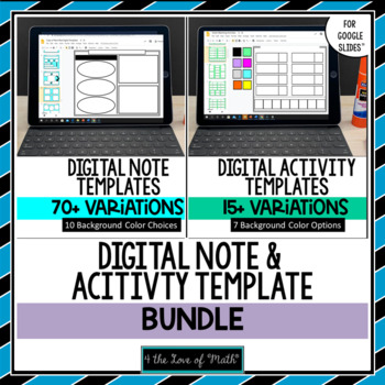 Preview of Digital Note and Activity Templates for Google Slides™