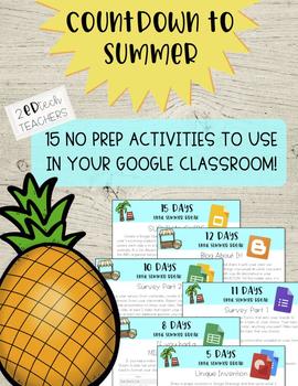 Preview of Digital Notebook Countdown to Summer Break - Activities for the End of the Year