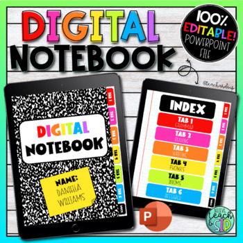 Preview of Digital Notebook | Interactive Notebook | Google Slides and PowerPoint