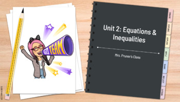 Preview of Digital Notebook: Equations & Inequalities