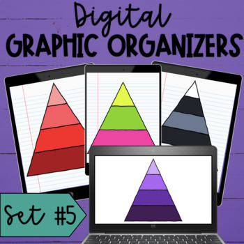 Preview of Digital Notebook Graphic Organizer Templates Pyramid