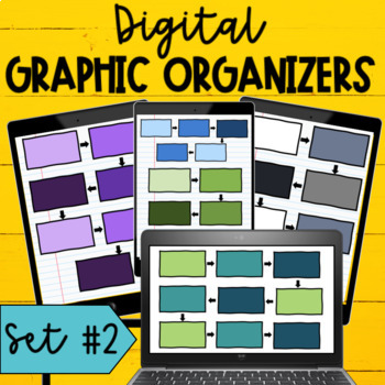 Preview of Digital Notebook Graphic Organizer Templates Sequence