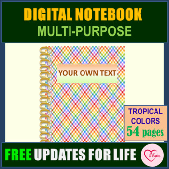 Preview of Digital Notebook | Journal Writing Notebook
