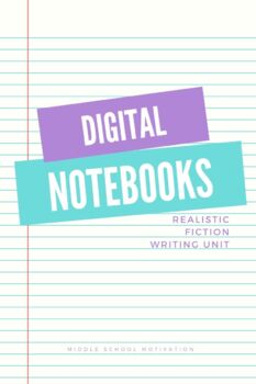 Preview of Digital Notebook: Realistic Fiction Short Story Writing