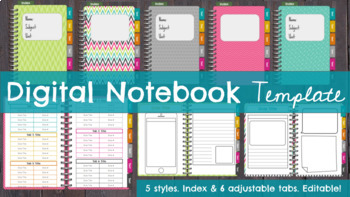 Digital Notebook Template By Finding Joy In Fifth Tpt
