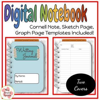 Preview of Digital Notebook Template-All Subjects