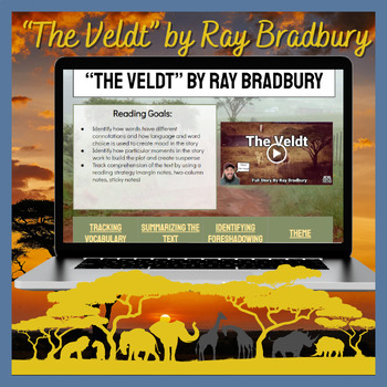 Preview of Digital Notebook: "The Veldt" by Ray Bradbury