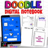 Digital Notebook for Any Subject Grade Doodle Theme