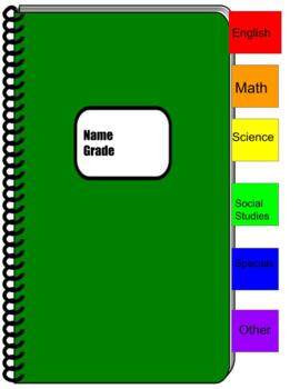 Preview of Digital Notebook template