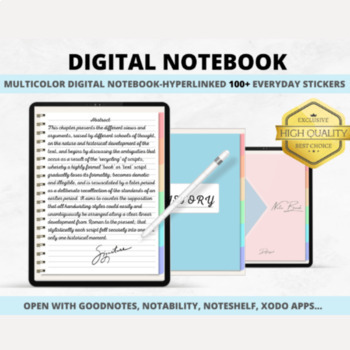 Preview of DIGITAL MULTICOLORS NOTEBOOK