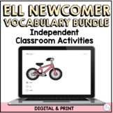 Newcomer Beginner ELL Vocabulary Activities Bundle Digital Print