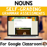 Digital Nouns SELF-GRADING Assessments for Google Classroom
