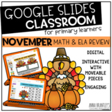 Digital November Math and ELA Review