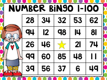 Bingo - Numbers (1-100) - Comprar em Tudo para teachers