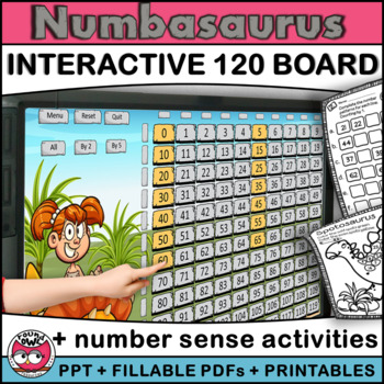 Preview of Digital Number Board to 120 plus Number Sense Activities