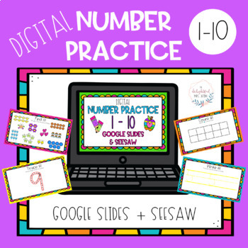 Preview of Digital Number Practice 1-10