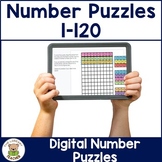 Digital Number Puzzle for use with Google Slides™ 