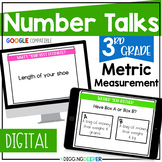 Digital Number Talks 3rd Grade Metric Measurement Warm Ups