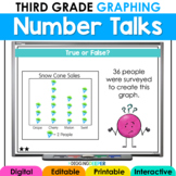 Graphing Number Talks Third Grade Math WarmUps