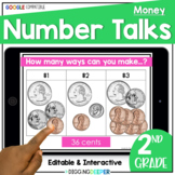 Digital Number Talks Money Second Grade - Math Warmups