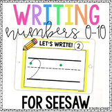 Digital Number Writing Activities for Seesaw | Distance Learning