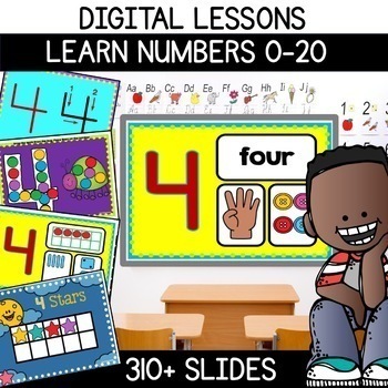 Preview of Digital Number of the Day Activities Resources Kindergarten Preschool