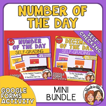 Preview of Number of the Day - expanded form, rounding, models, comparing, place value MORE