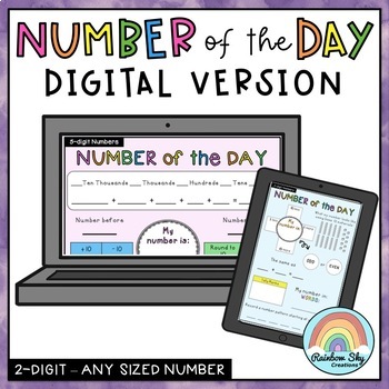 Preview of Digital Number of the Day (Distance Learning)