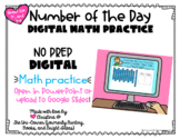 Digital Number of the Day Math Warm-Up | Google Slides