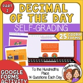 Digital Number of the Day - Self Grading Google Forms - to
