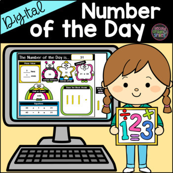 Preview of Digital Number of the Day for Google Slides 