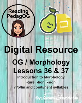 Preview of Digital OG Mophology - Lessons 36 and 37