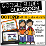Digital October Math and ELA Review 