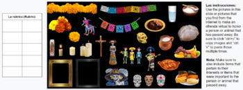 Preview of Digital Ofrenda/ Altar Virtual (Día de los muertos) Google Slides