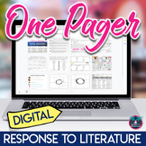 Digital One Pager for Literary Analysis