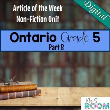 Preview of Digital Ontario Grade 5 Non-Fiction Reading Articles