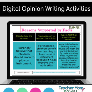 Preview of Digital Opinion Writing Unit & Activities {Google Slides} 