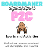 Digital P2C - Sports and Activities Words (Boardmaker) Cli