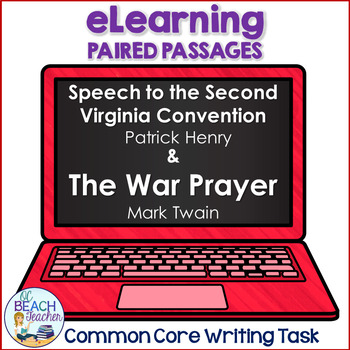 Preview of Digital Paired Texts - Mark Twain and Patrick Henry - Essay Writing