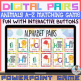 Digital Pairs for PowerPoint | Alphabet A-Z Animals | Cute